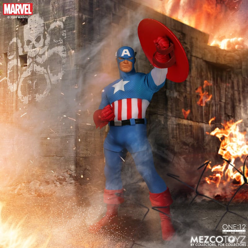縮圖：Mezco One:12 Captain America - Silver Age Edition