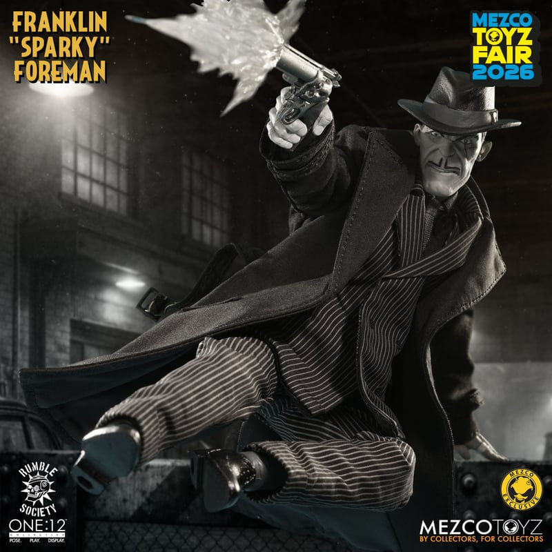 縮圖：Mezco One:12 Franklin "Sparky" Foreman: Hardboiled Fiction Edition