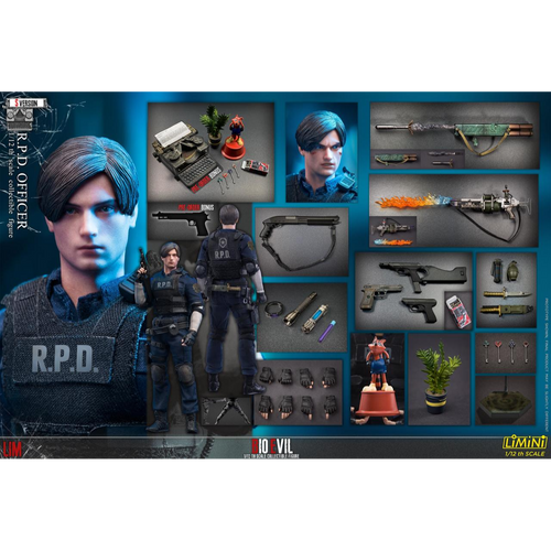 LIMTOYS 1/12 R.P.D 警察官　OFFICER フィギュア　RE2 Limtoys R.P.D Police Officer S Version Action Figure | Berry