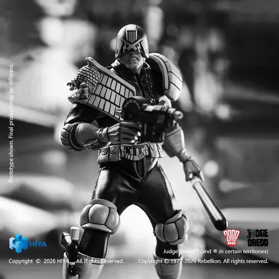 Thumbnail: Hiya Exquisite Super Series 1/12 Judge Dredd (Black & White Ver.)