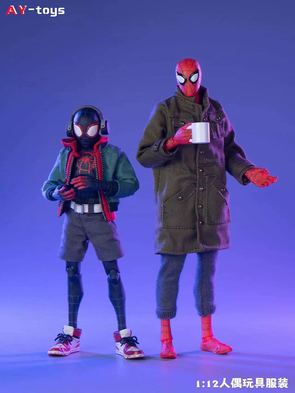 Thumbnail: AY Toys 1/12 Miles Morales Spider-Man Soft Good Costume Set