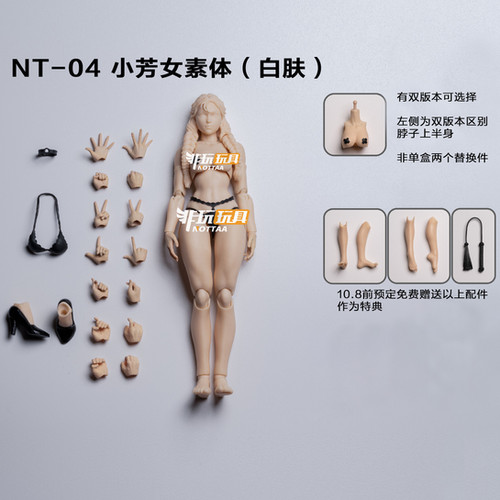 Nottaa Collection 1/12 Female Body - Xiao Fang/Selina NT-04 | 玩具