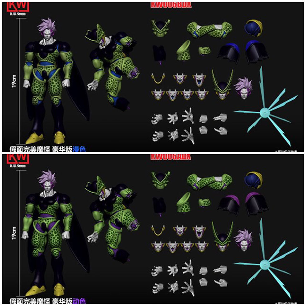 K.W.Studio 1/12 Masked Perfect Monster (Blue Ver. Deluxe +Purple Ver. Deluxe)