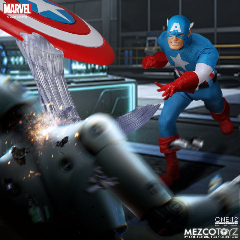 縮圖：Mezco One:12 Captain America - Silver Age Edition