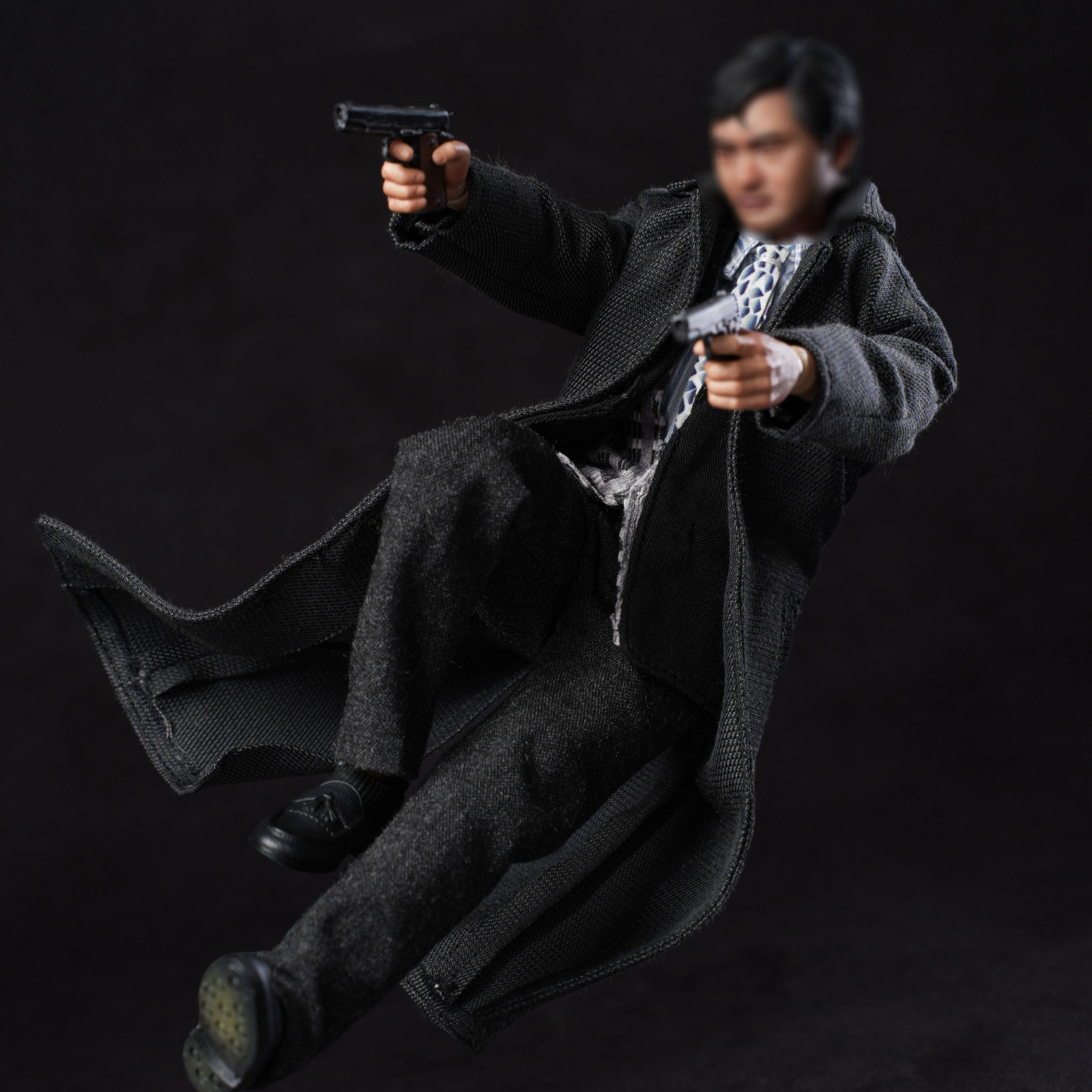 Mountain Studio 1/12 小馬哥 雙槍英雄 (黑大褸版)