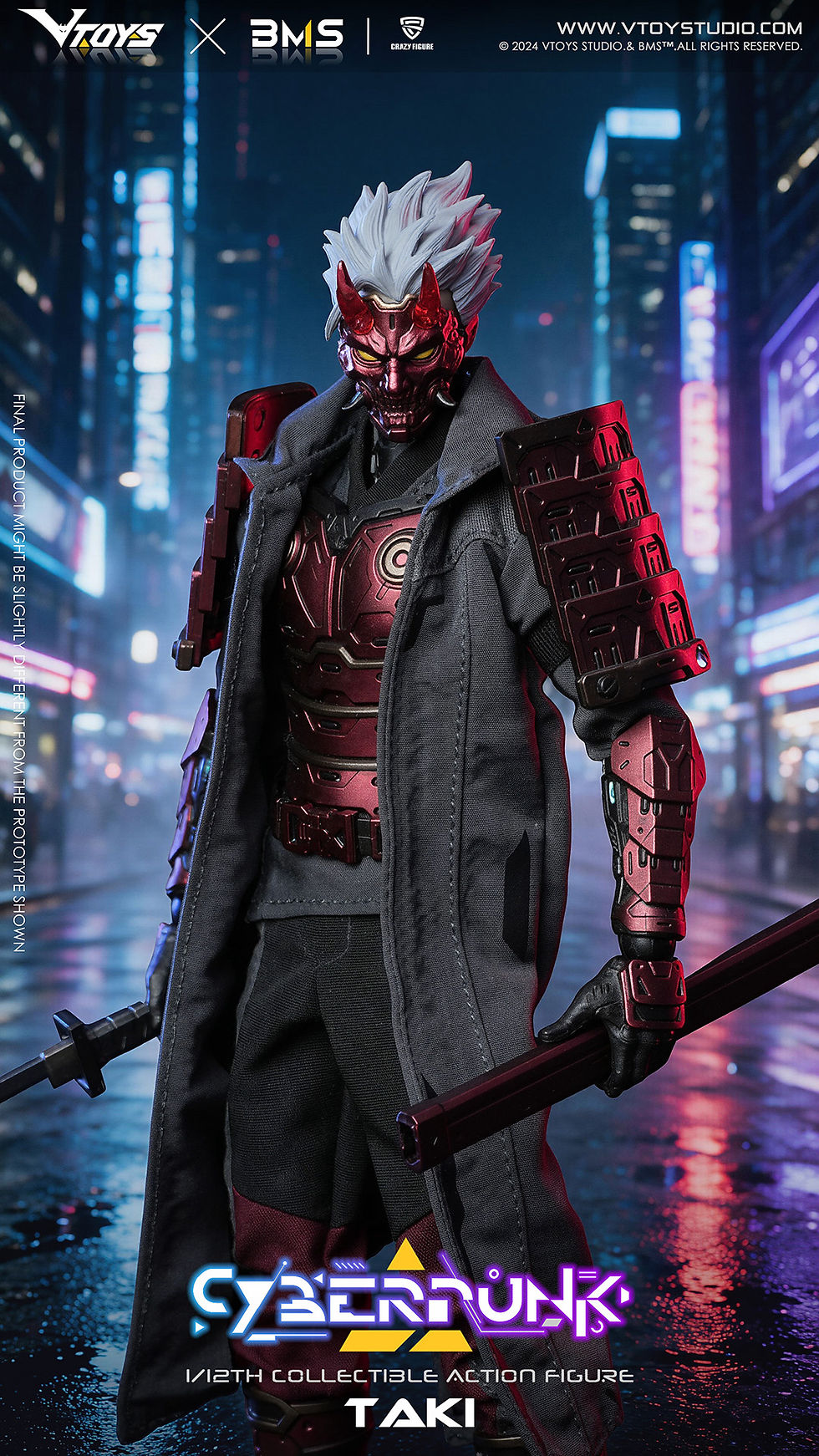 縮圖：VToys x BMS x CF 1/12 Cyberpunk Samurai - The Crimson Dawn of the Blade