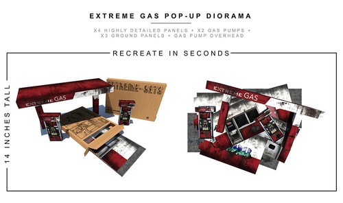 Extreme Sets 1/12 Gas Station Pop-Up Diorama | 玩具箱Toy Box