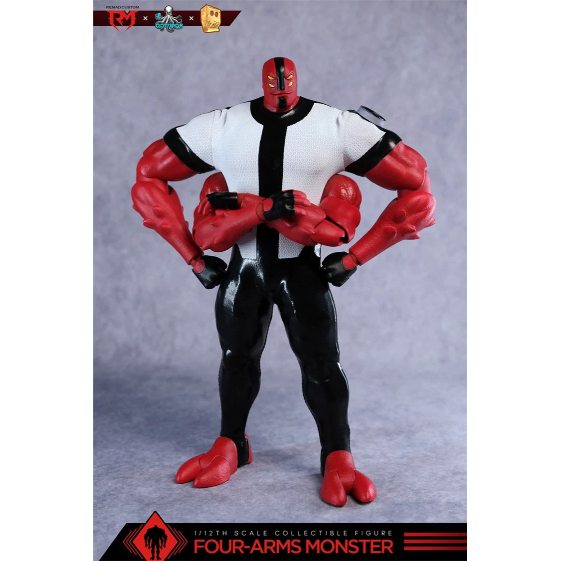 Remad Custom x Octopus Toy x Toy Mask 1/12 Heroes on the Dial - Four-Arms Monster