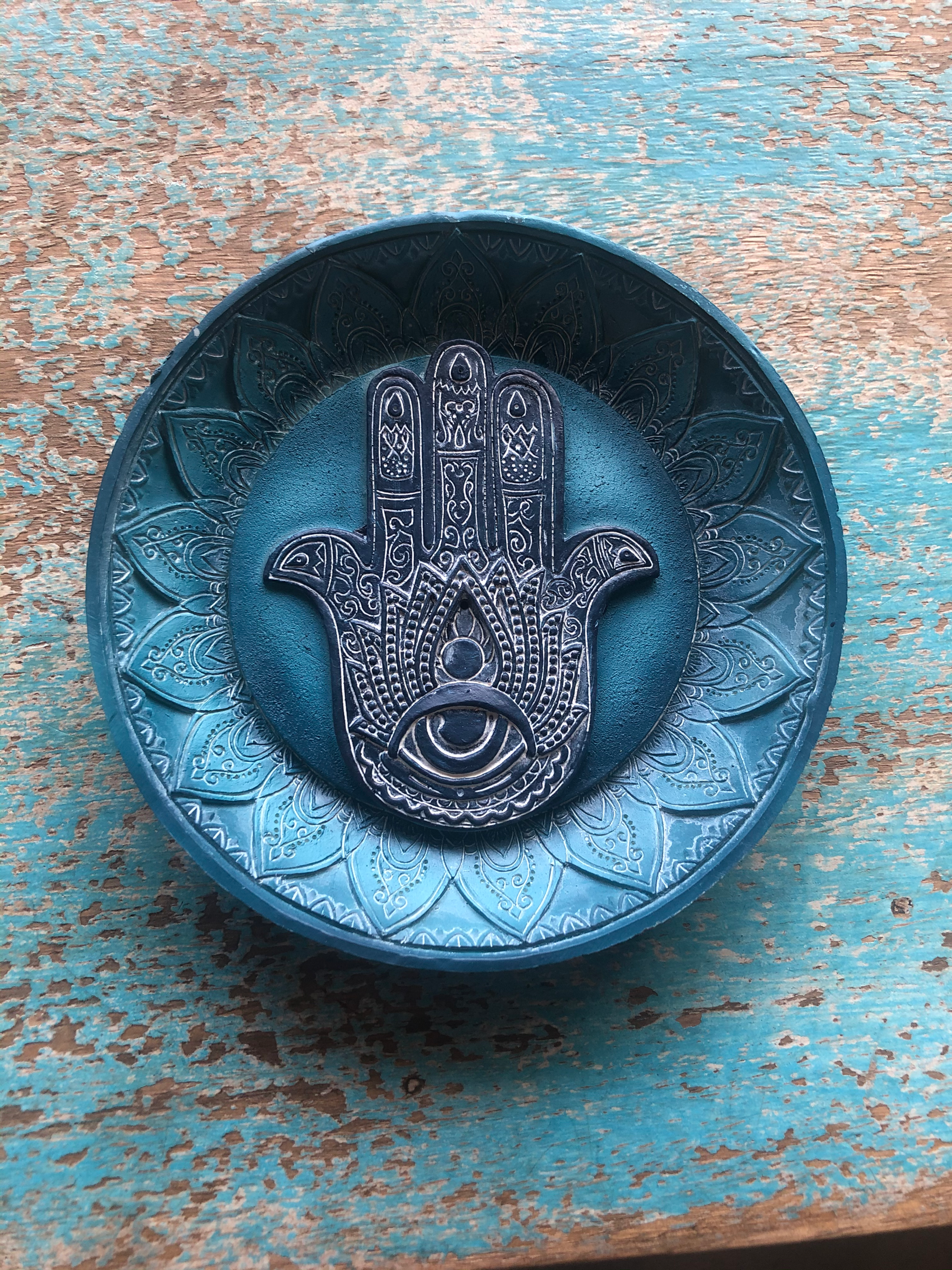Evil Eye Palm Incense Holder