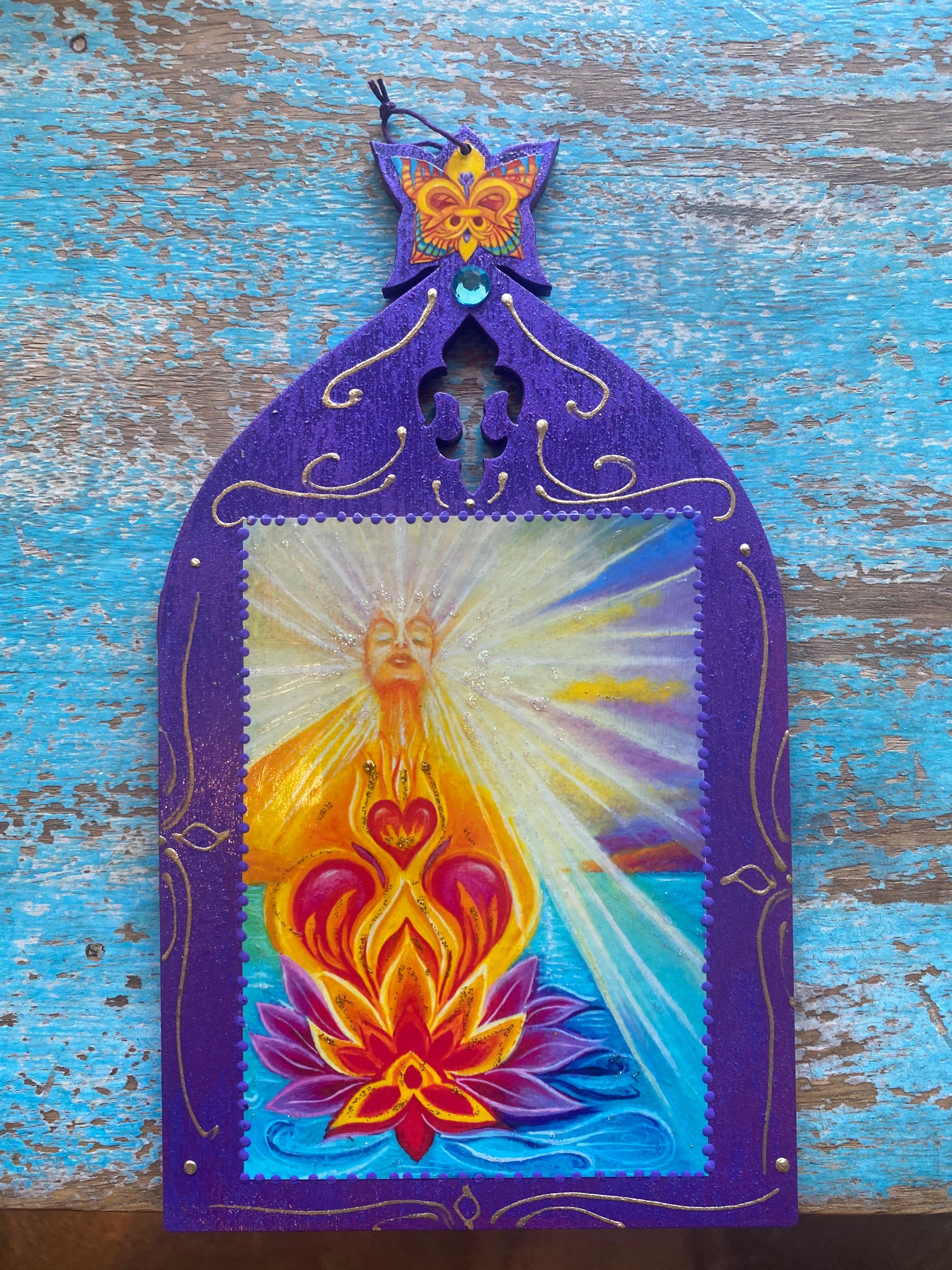 Hand Painted Plaque - Awakening