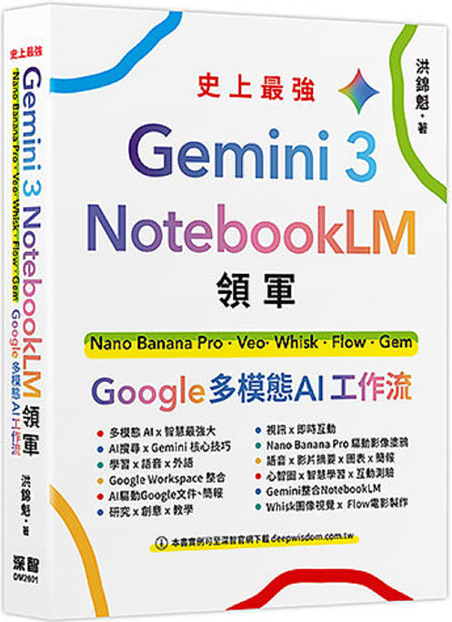 Gemini 3xNotebookLM領軍:Nano Banana Pro x Veo x Whisk x Flow x Gem-Google多模態AI工作流