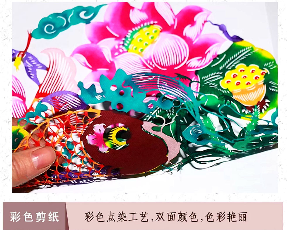 Thumbnail: 中國手工剪紙（隨機傳統印花）