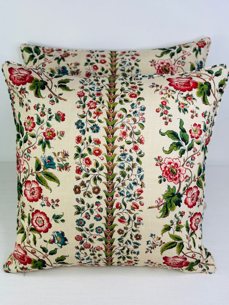 Sanderson Rose Pergola Indoor Outdoor Cushions Chintz