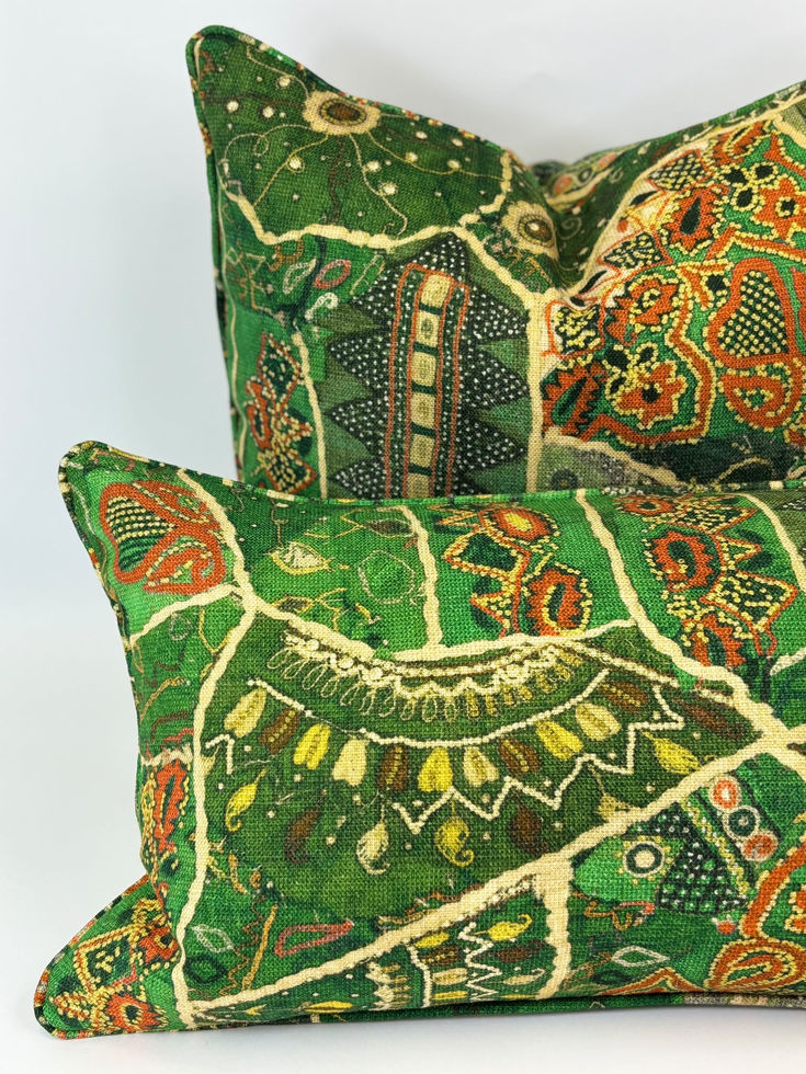 GP & J Baker Kit Kemp Front row Jewel Green colourway with inners