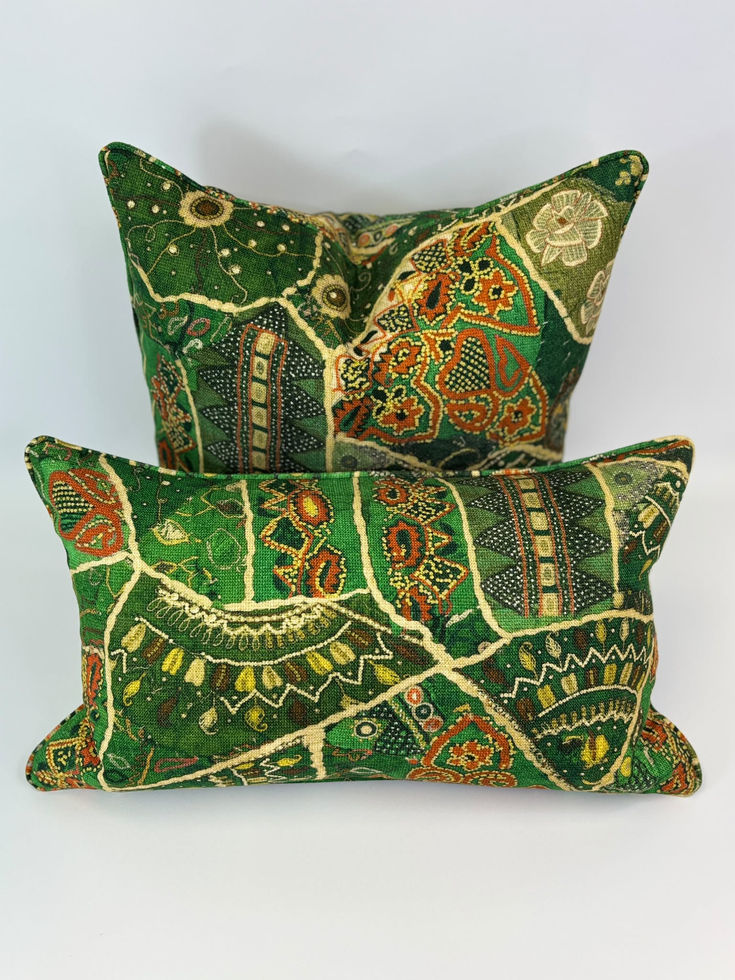 GP & J Baker Kit Kemp Front row Jewel Green colourway with inners