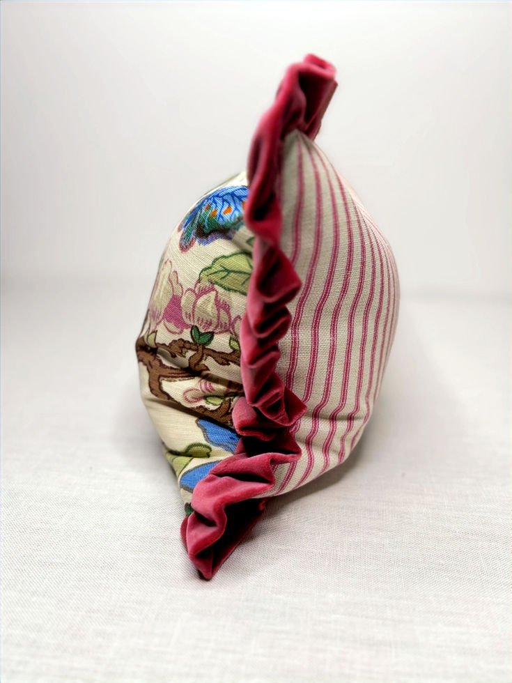 GP & J Baker Magnolia Cushion Cream Blue