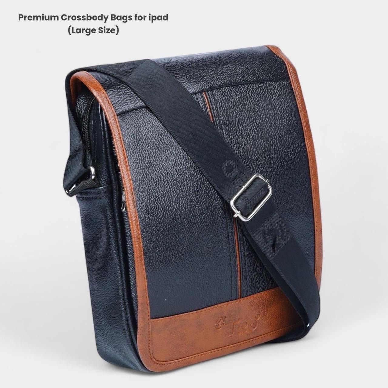 CROSSBODY SLING BAGS with iPad Pocket I Unisex Bag I Leather Bag