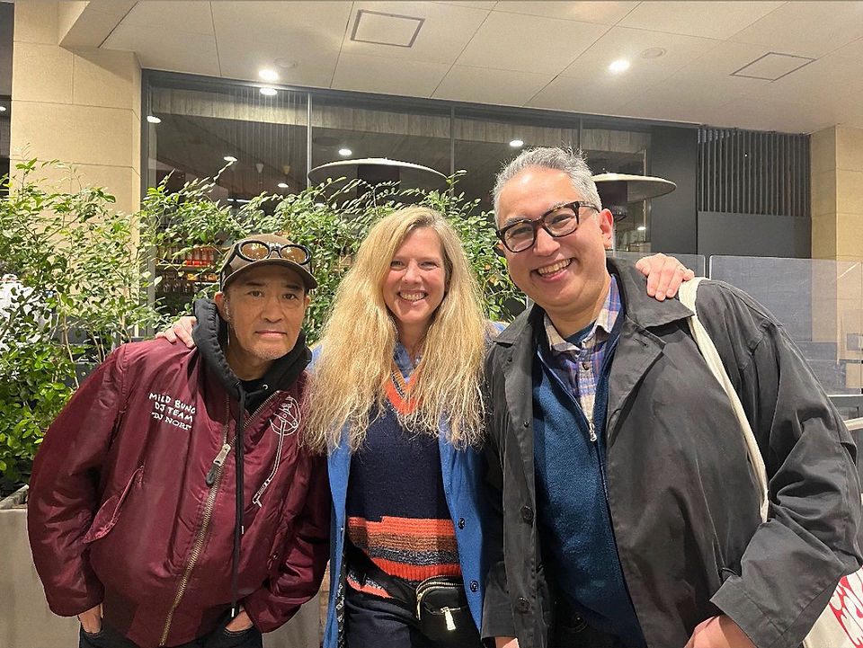 Colleen with DJ Nori and Ken Hidaka