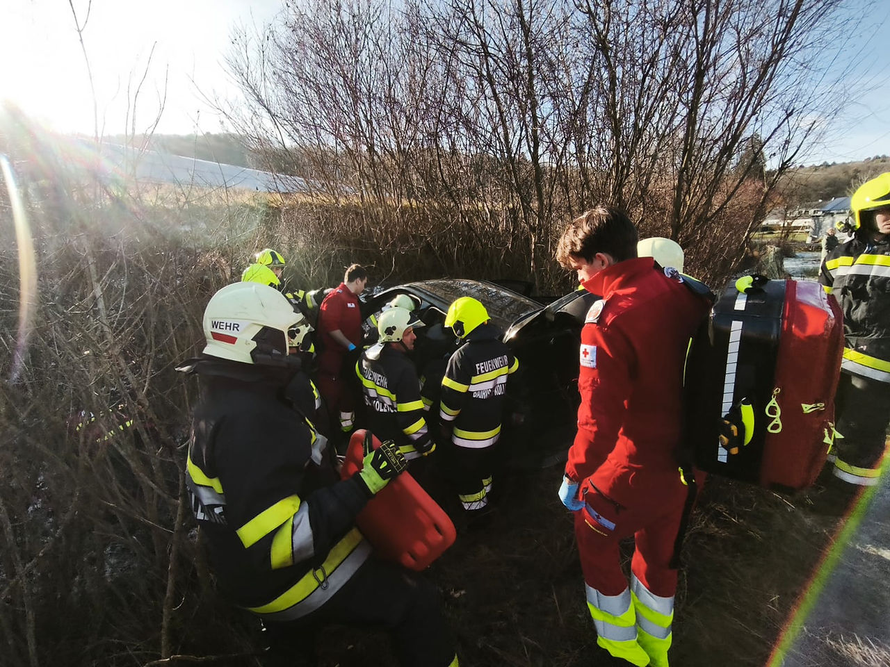 Verkehrsunfall Bad Gleichenberg - Einsatz FF Bairisch Kölldorf