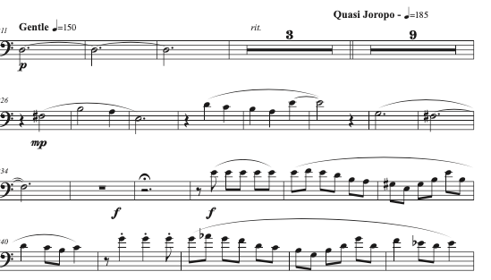 Miniatura: LATIN AMERICAN STREET SCENES. SCORE For Tenor Trombone. Full Score-Parts & MIDI.