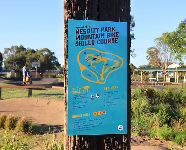 Nesbitt Park Mountain Bike Skills Course map