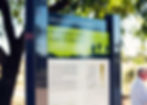 Polycure printed sign panel mounted on two posts