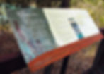 Interpretive sign panel printed using Polycure process.