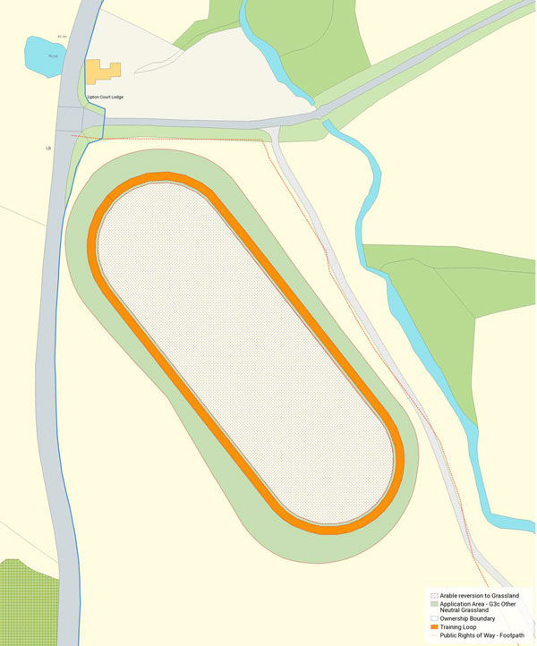 Map for ecological consultancy and planning application.
