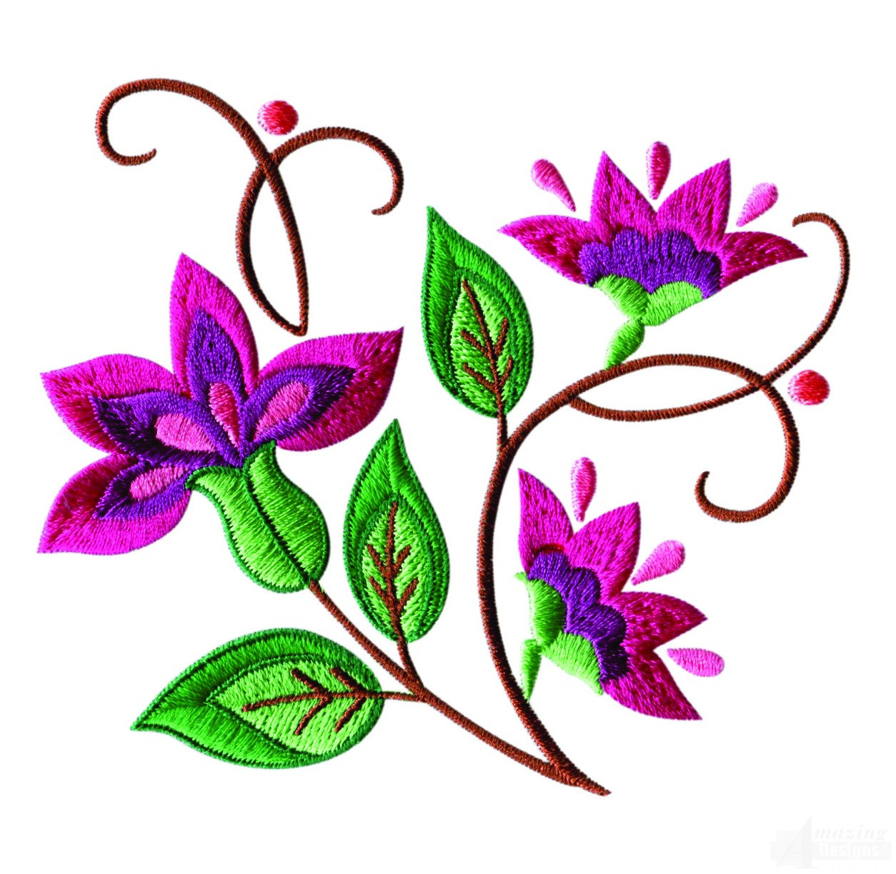 BORDADOS DE FLORES