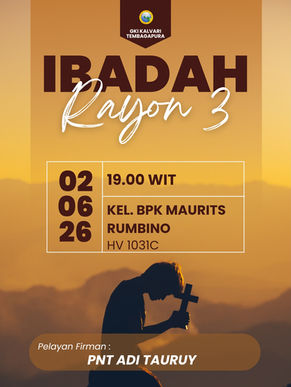 Ibadah Rayon 3 - 2 Juni 2026