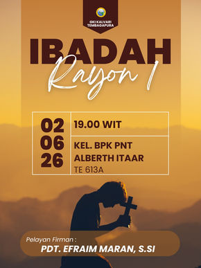 Ibadah Rayon 1 - 2 Juni 2026