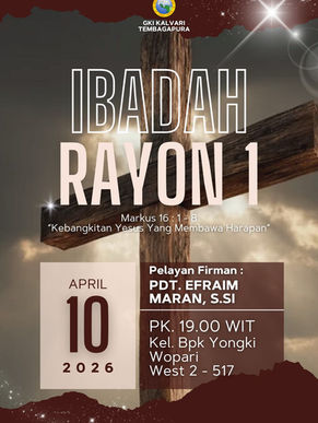 Ibadah Rayon 1 - 10 April 2026