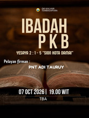 Ibadah PKB – 7 Oktober 2026