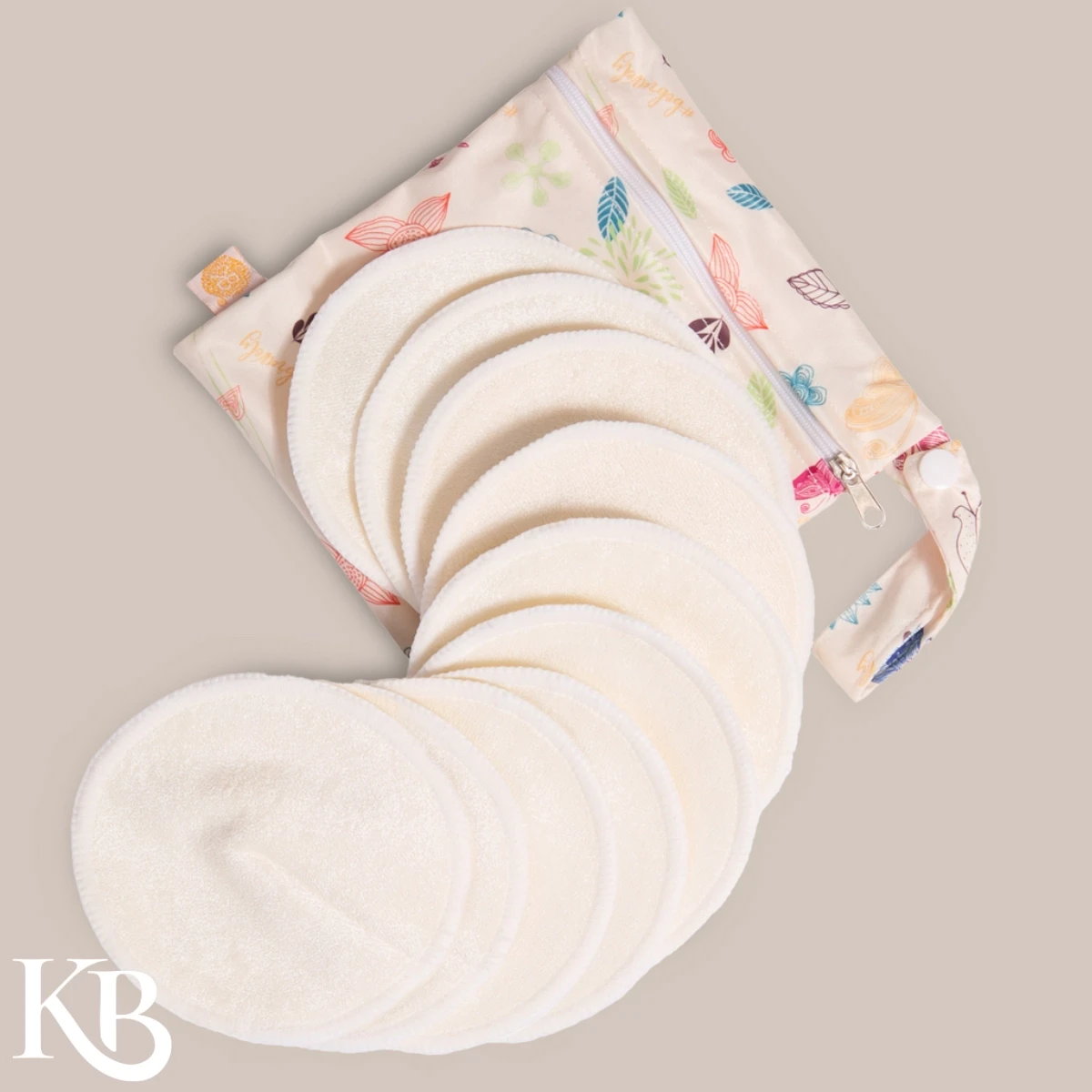 Washable Organic Bamboo Nursing Pads (10-Count)