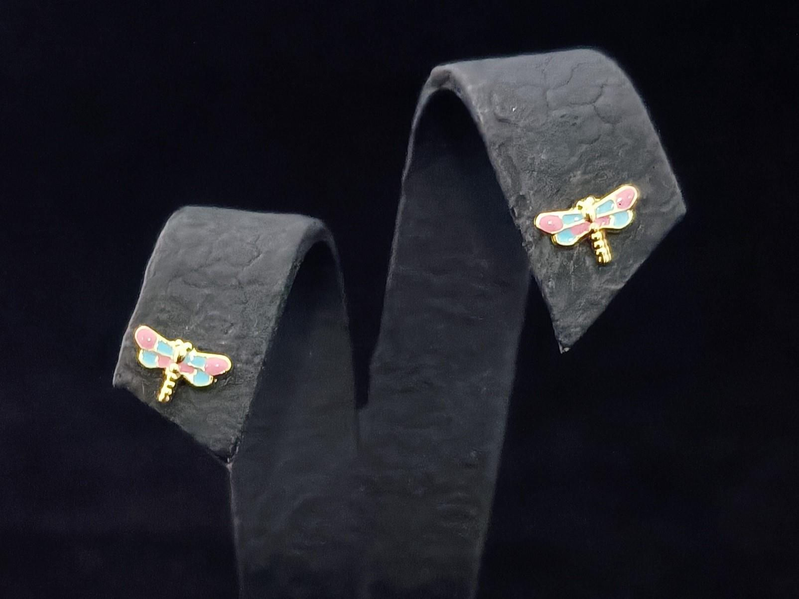 Large Dragonfly Shaped Earrings