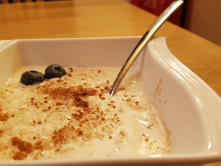 Reisbrei mit Zimt und Zucker