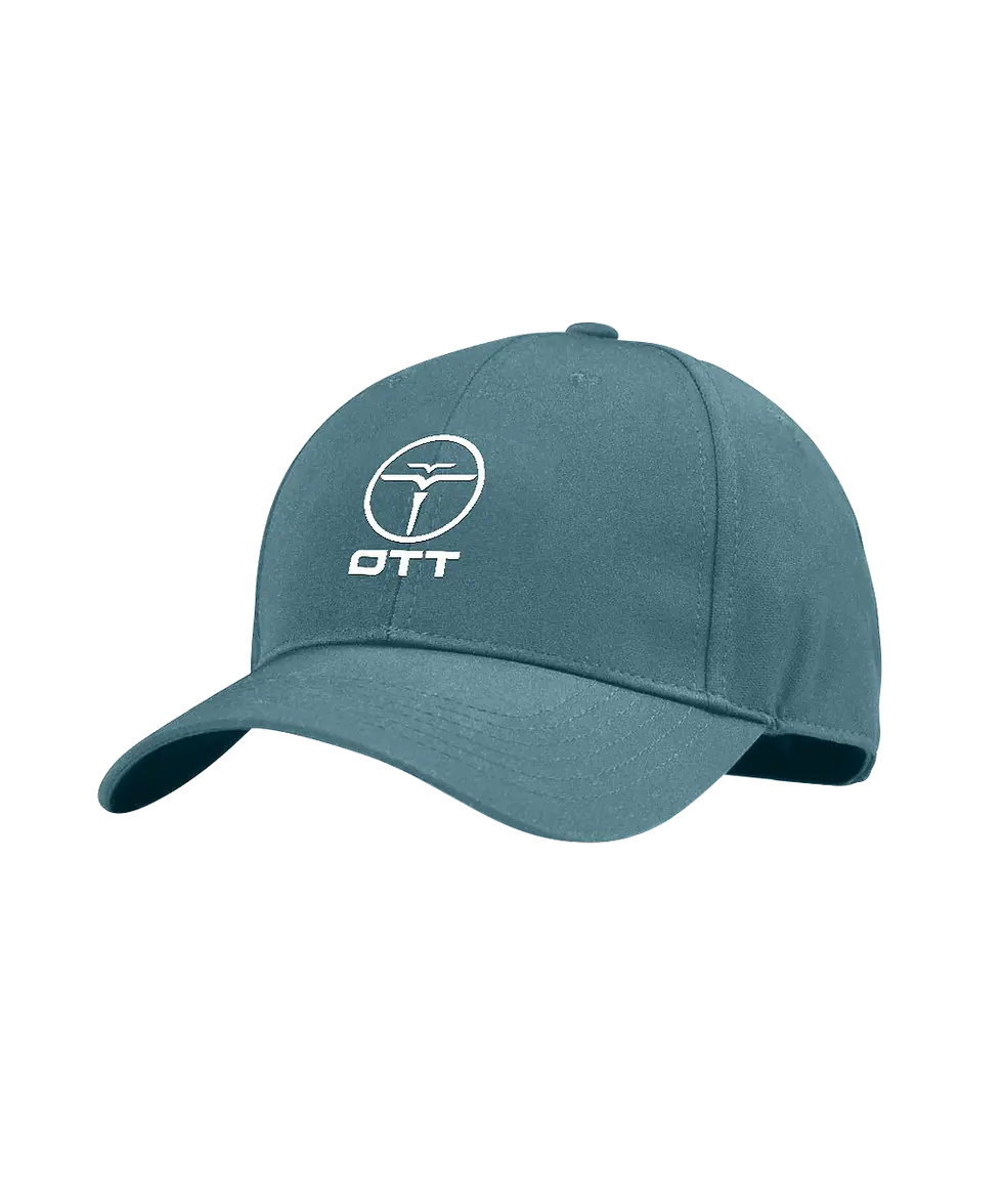 Teal Feather Cap