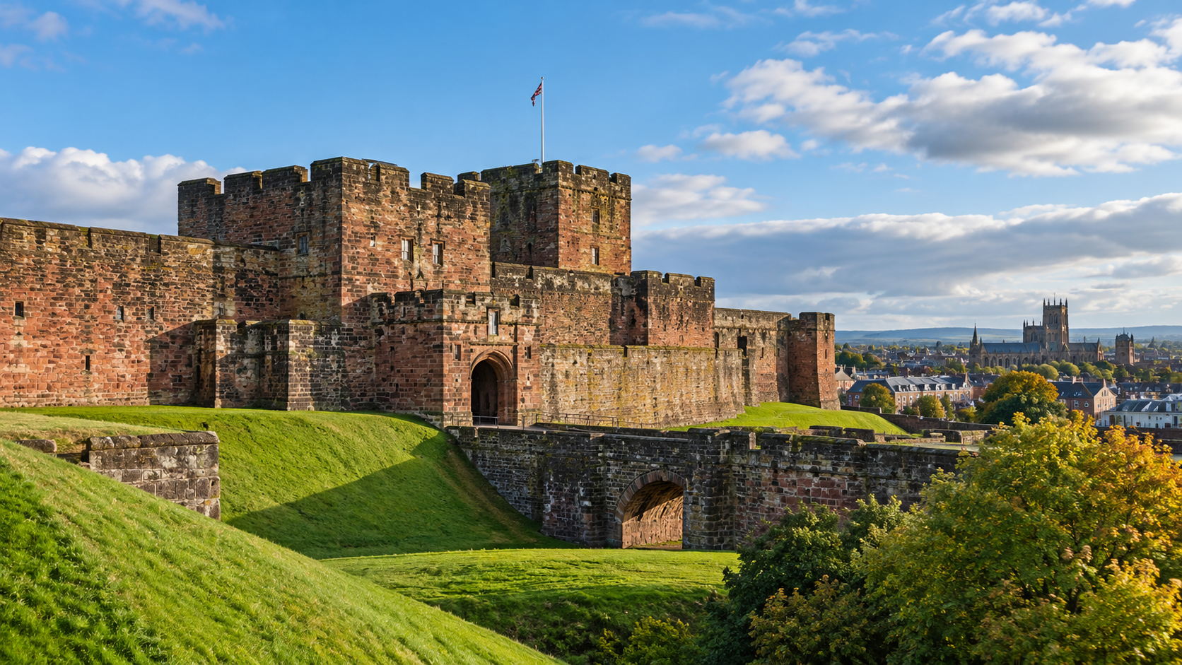 Carlisle Castle and city skyline representing spray cork insulation services in Carlisle