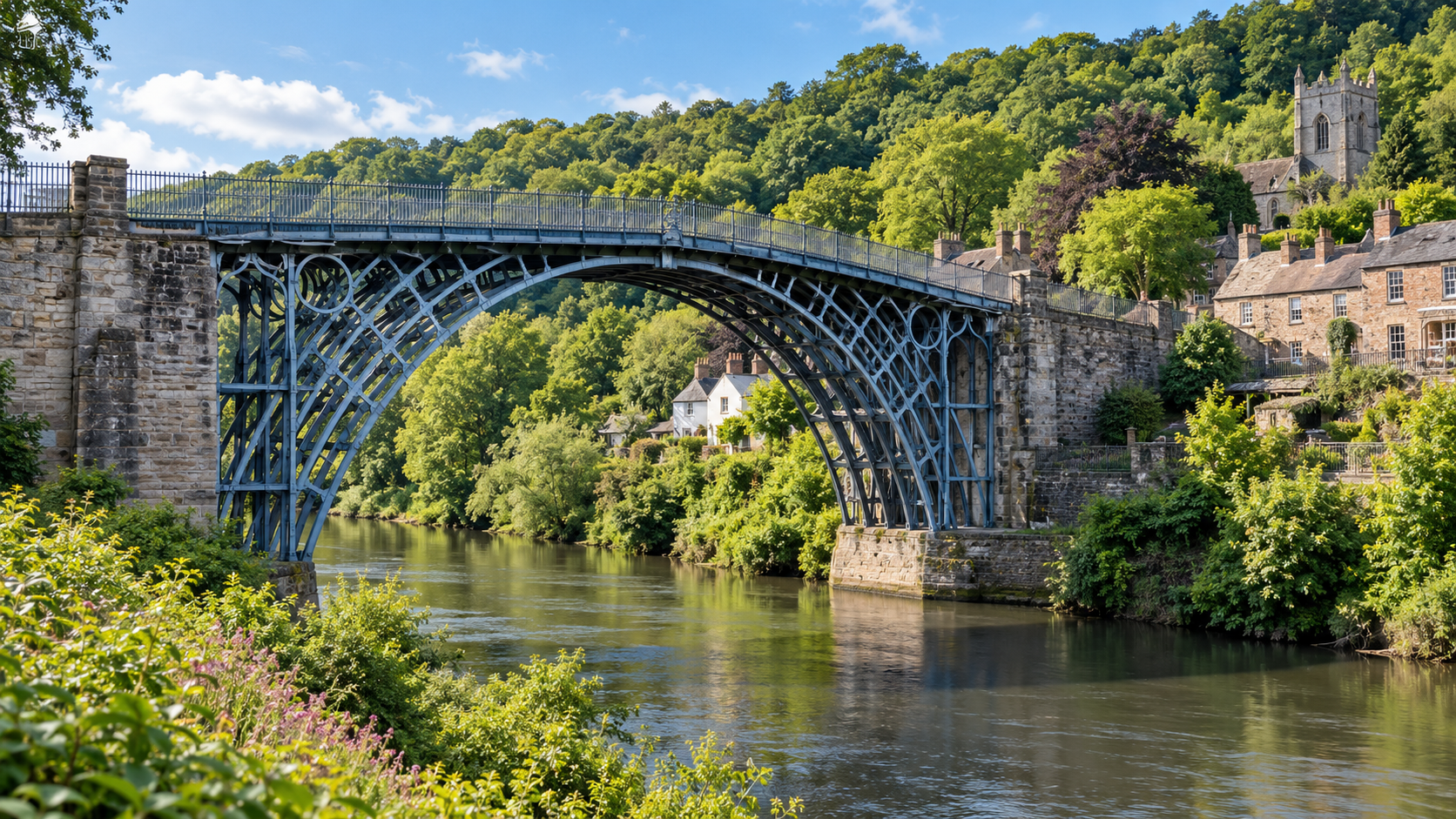 Iron Bridge at Ironbridge representing spray cork insulation services in Telford