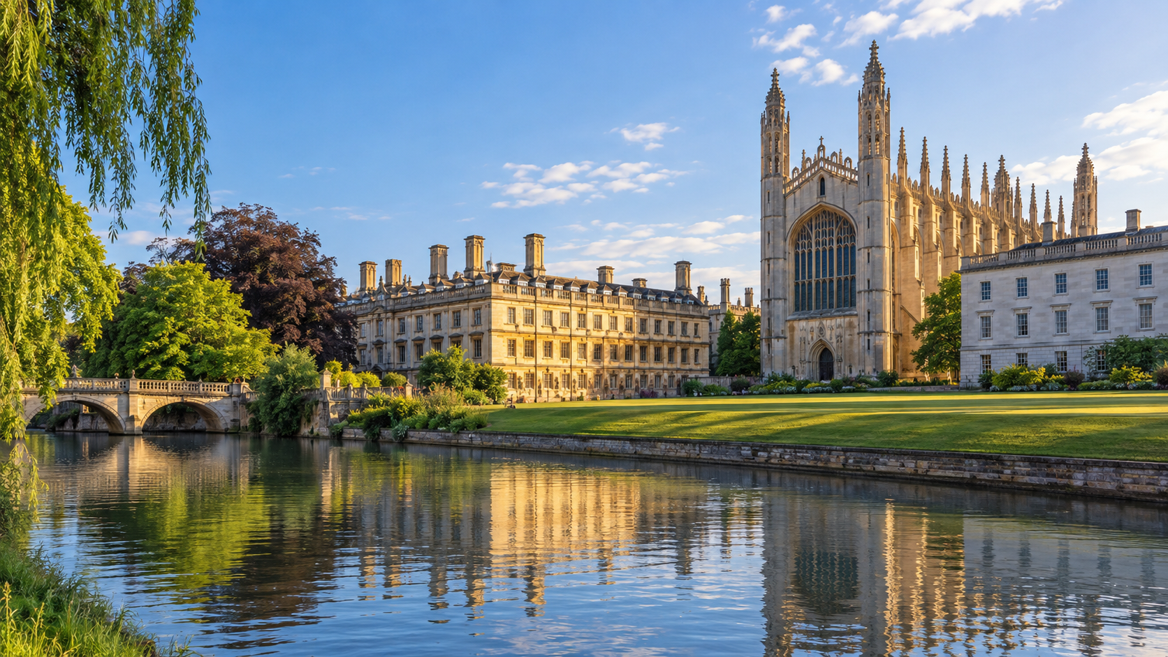 Cambridge college architecture and River Cam representing spray cork insulation services in Cambridge