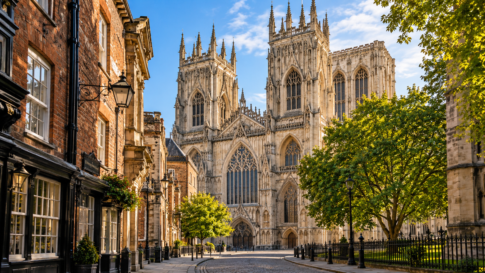 York Minster and historic city streets representing spray cork insulation services in York