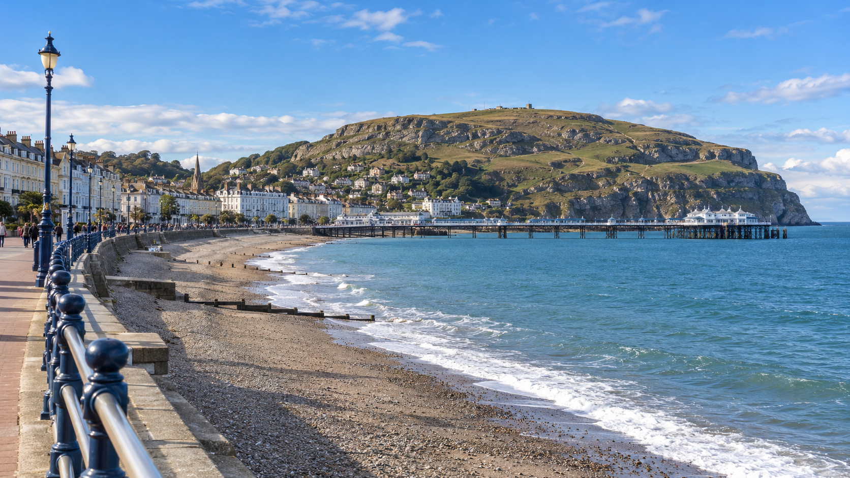 Llandudno promenade and Great Orme representing spray cork insulation services in Llandudno