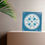 Thumbnail: Turquoise and silver Celtic cross mandala living room display