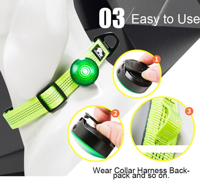 Thumbnail: LED Dog Collar Light for Night Safety and Visibility