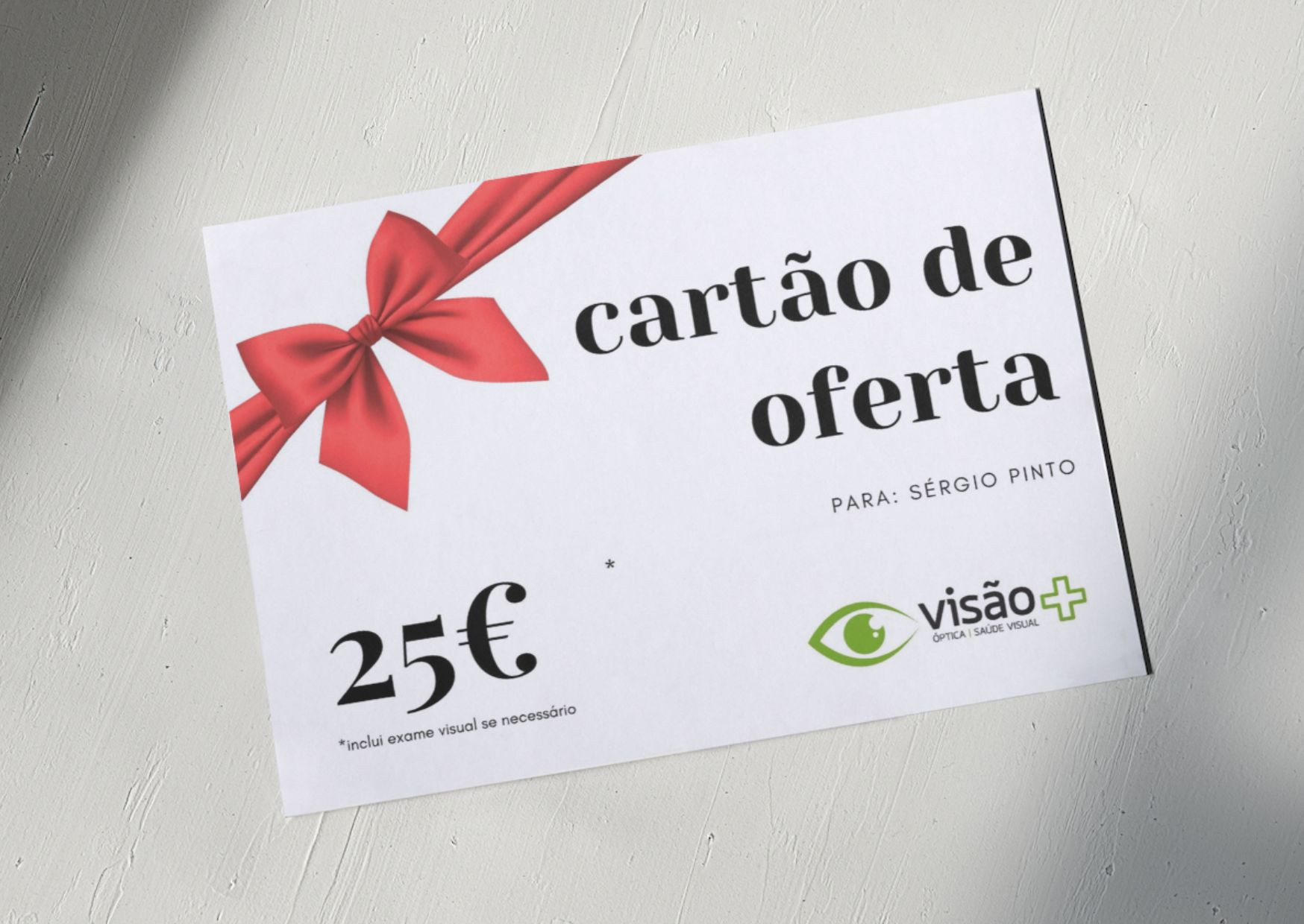 Cartão de oferta 25€