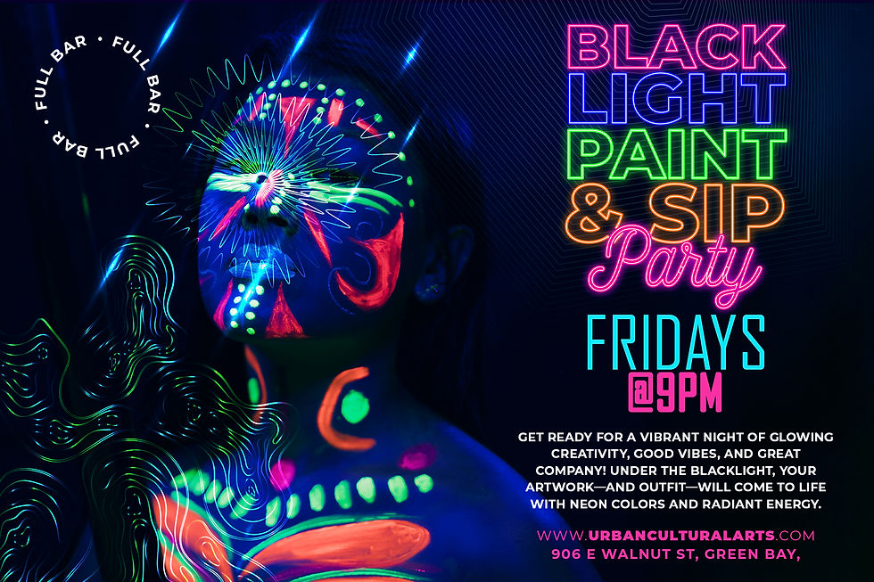 Blacklight Glow Paint & Karaoke