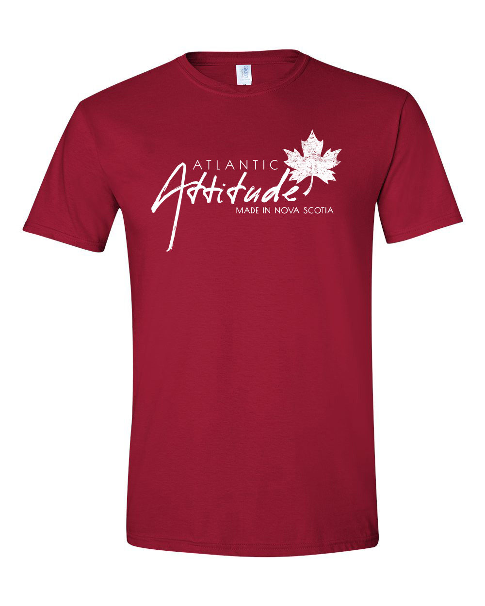 Cardinal Red - Atlantic Attitude Soft T-Shirts - White