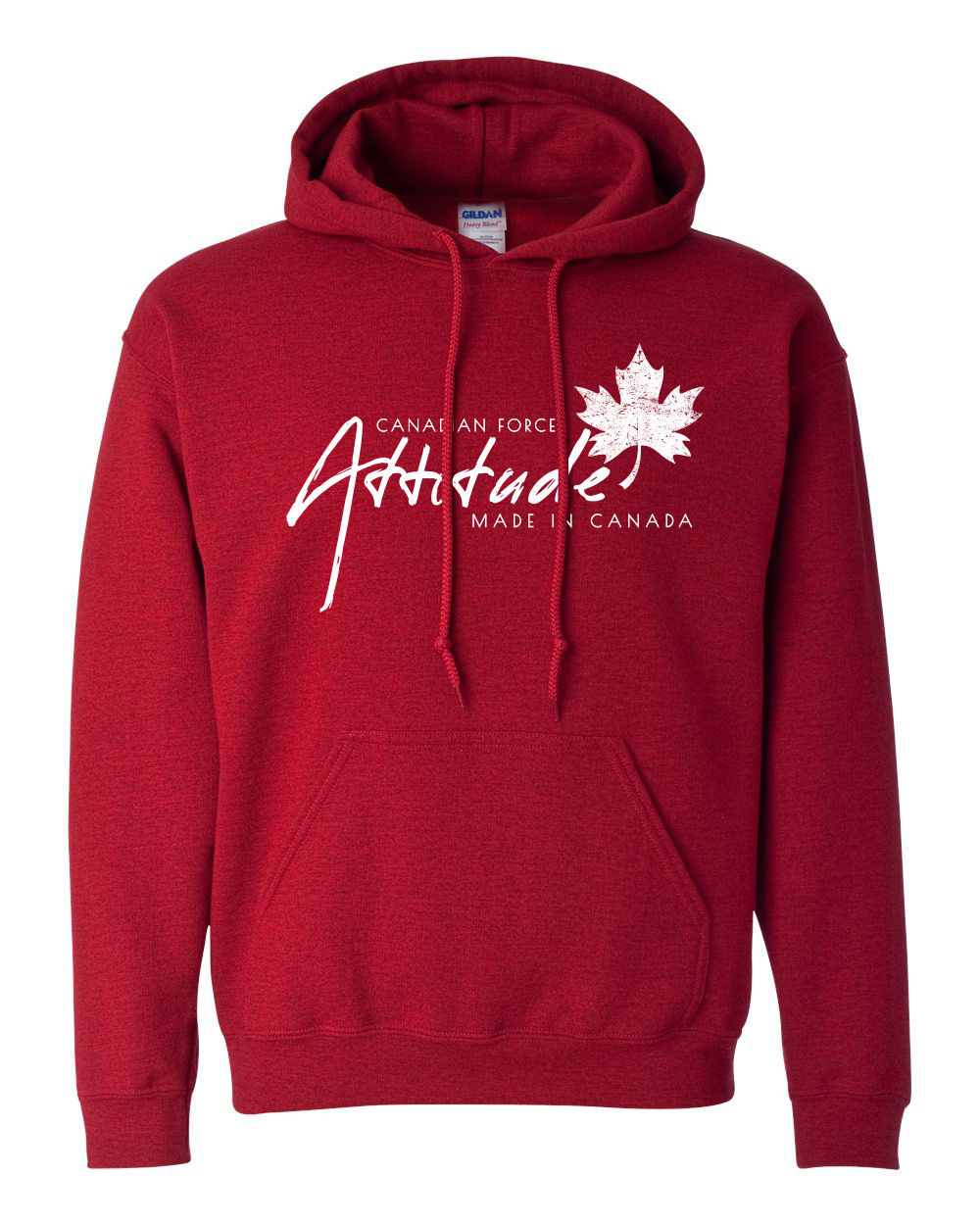 Antique Cherry Red - Canadian Forces Attitude Sweater - White