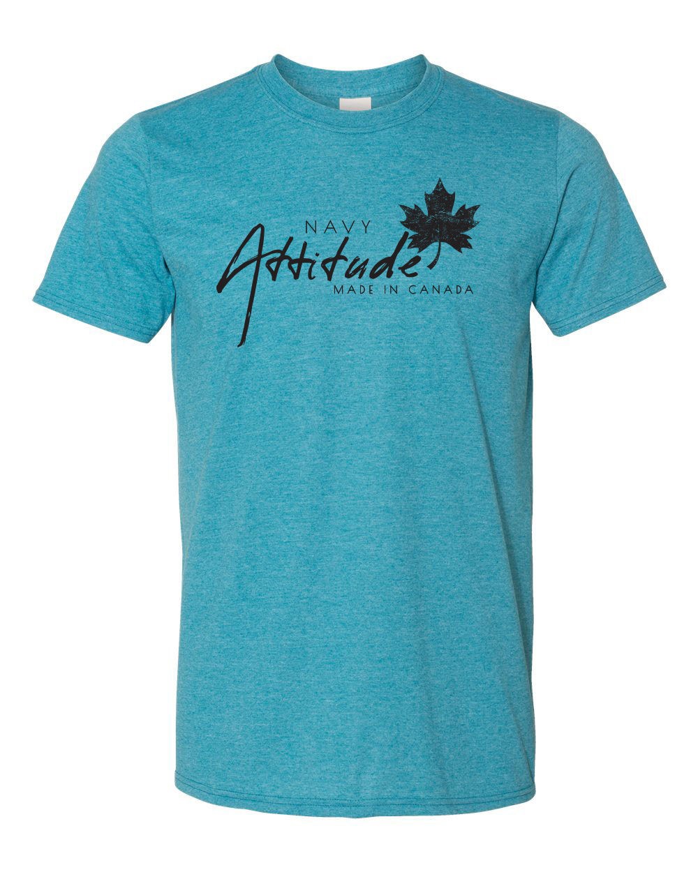 Heather Galapagos - Navy Attitude Soft T-Shirts - Black