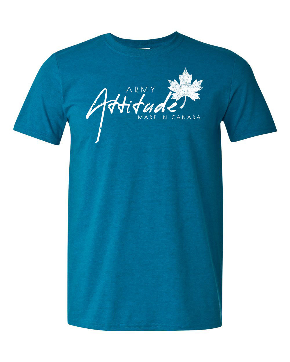 Antique Sapphire - Army Attitude Soft T-Shirts - White
